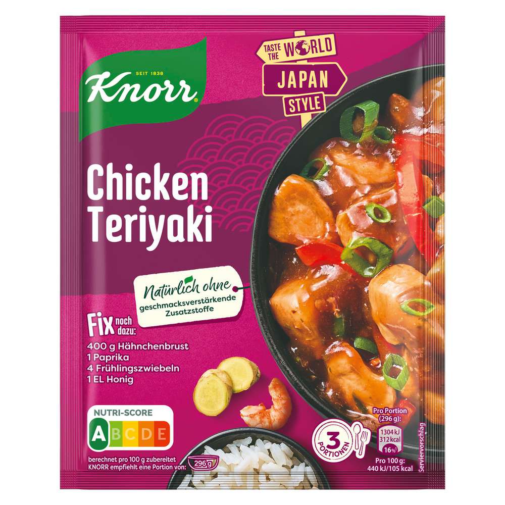 Produktabbildung Knorr Fix Würzmischung, Chicken Teryaki