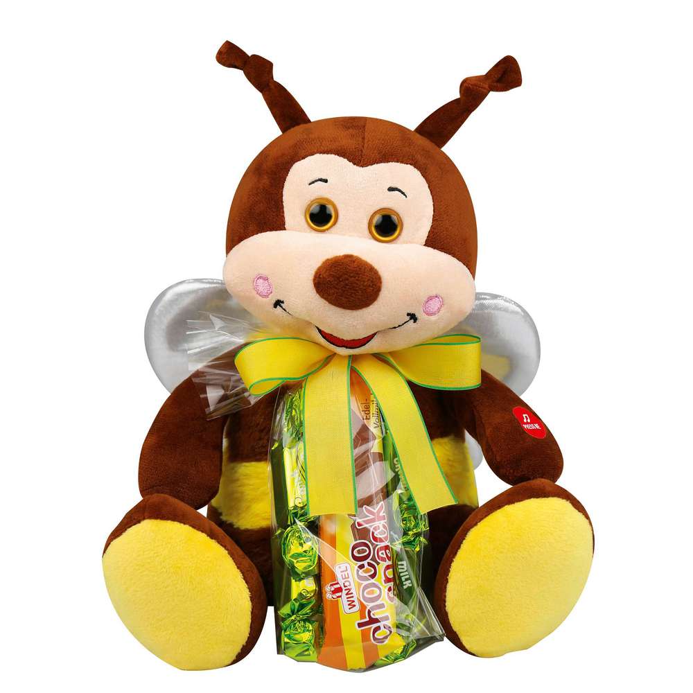 Produktabbildung Windel Musikalische Plüschfiguren mit Schokolade-Ostereiern