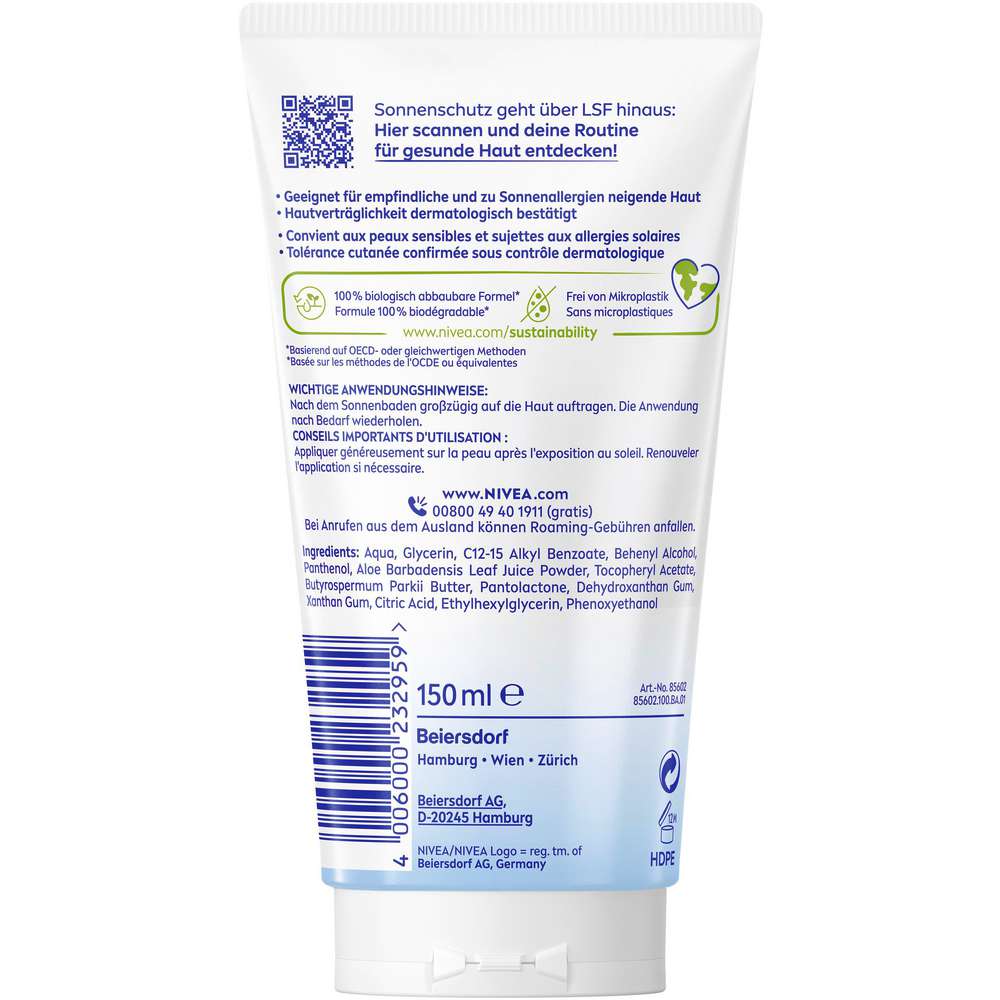 Produktabbildung Nivea Sun Sensitive Creme After Sun