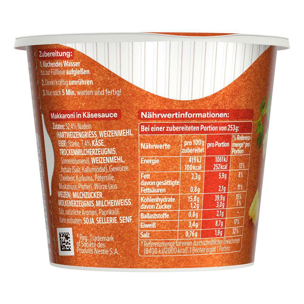 Produktabbildung Maggi 5 Minuten Terrine, Makkaroni & Käse