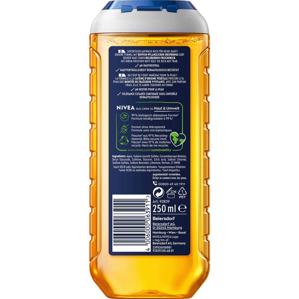 Produktabbildung Nivea Duschgel, Men Active Energy 3in1