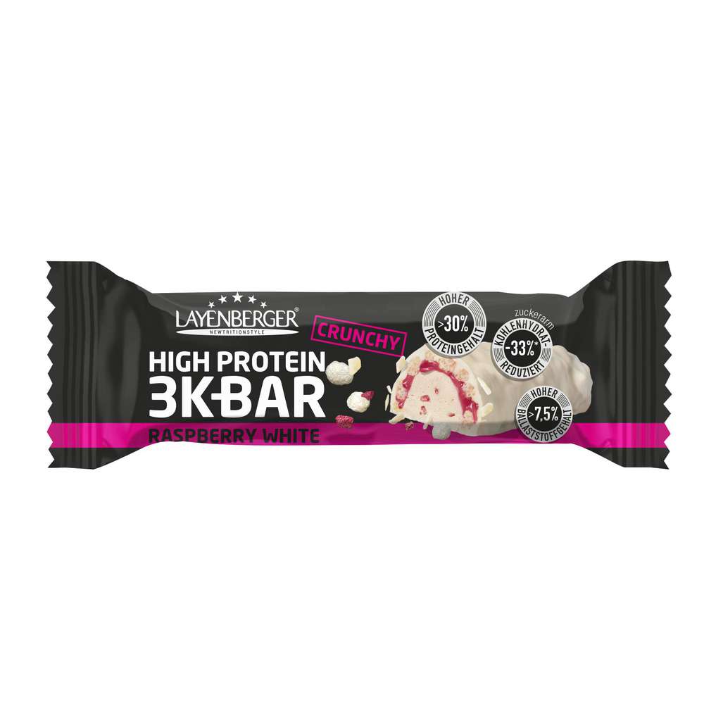 Produktabbildung Layenberger 3K Proteinriegel, Crunchy Himbeere