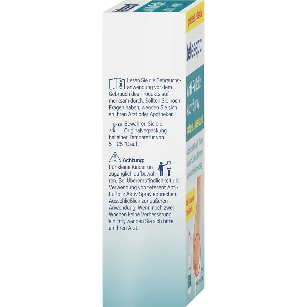 Produktabbildung tetesept Anti-Fußpilz Aktiv Spray