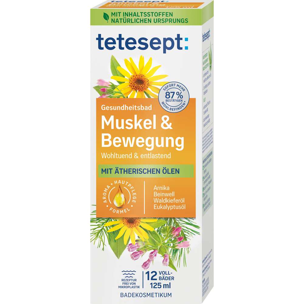 Produktabbildung tetesept Badezusatz Muskel & Bewegung