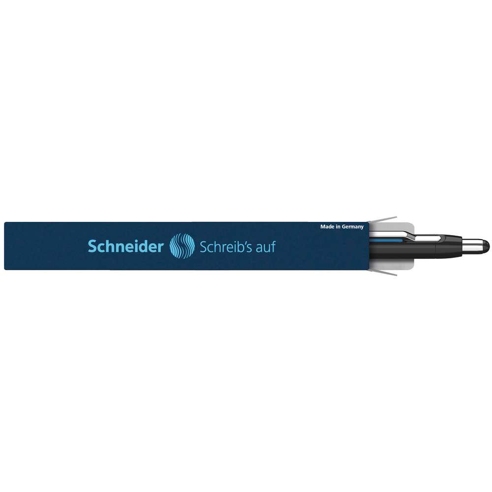 Produktabbildung Schneider Kugelschreiber Epsilon extra breit, schwarz-cyan