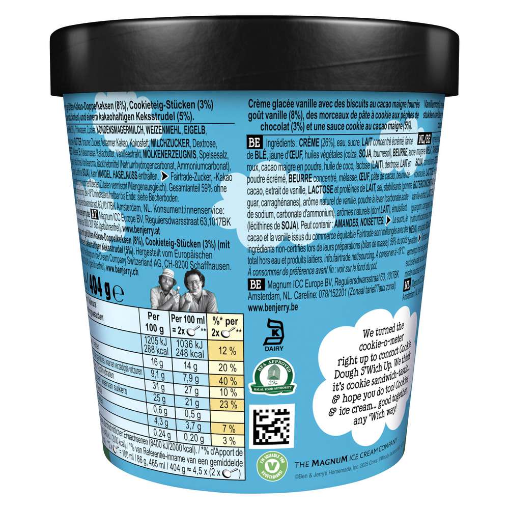 Produktabbildung Ben & Jerry's Eis Swich Up Cookie