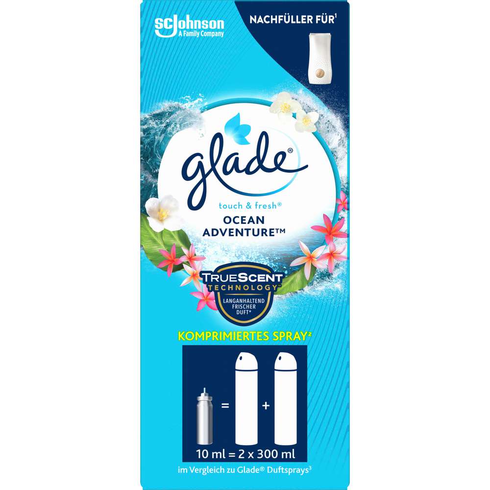 Produktabbildung Glade Lufterfrischer Touch & Fresh Nachfüller, Ocean