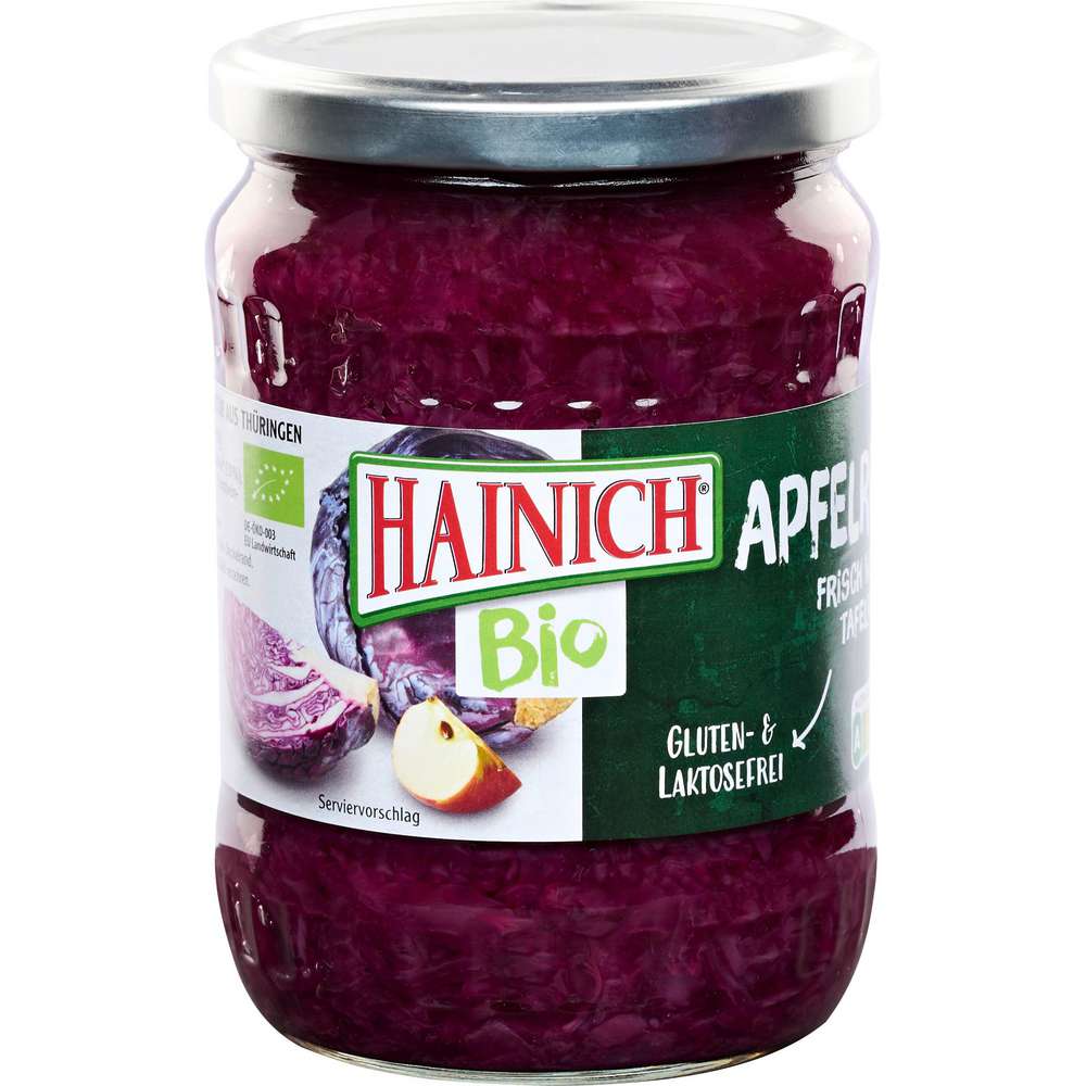 Produktabbildung Hainich Bio-Apfelrotkohl, Gluten-& Laktosefrei