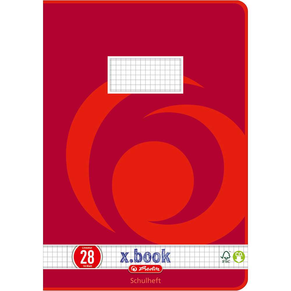 Produktabbildung Herlitz Heft A4, Lineatur 28, 16 Blatt