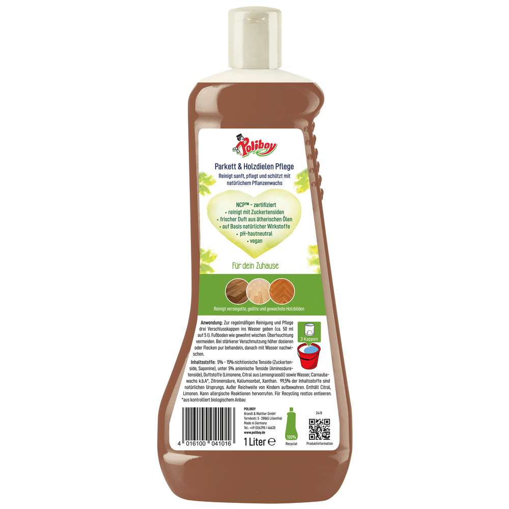 Produktabbildung Poliboy Bio Bodenreiniger, Parkett & Holzdielen