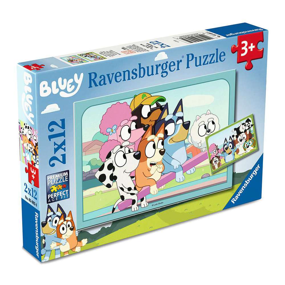 Produktabbildung Ravensburger Puzzle 2 x 12 Teile, Spaß mit Bluey