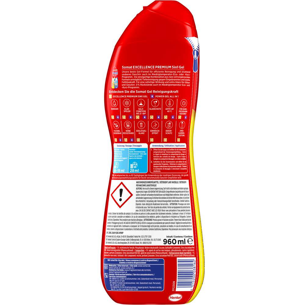 Produktabbildung Somat Excellence 5in1 Gel Reiniger