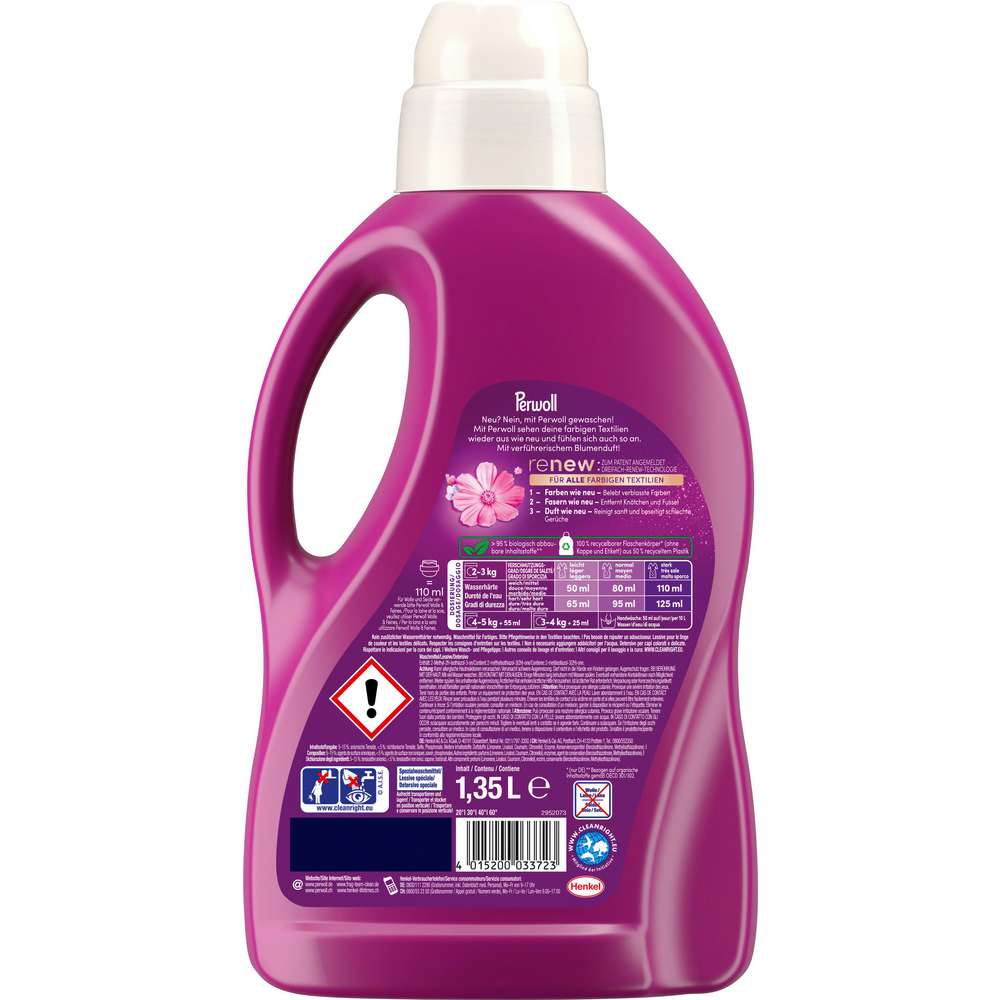 Produktabbildung Perwoll Color-Waschmittel, flüssig, Renew Blütenrausch