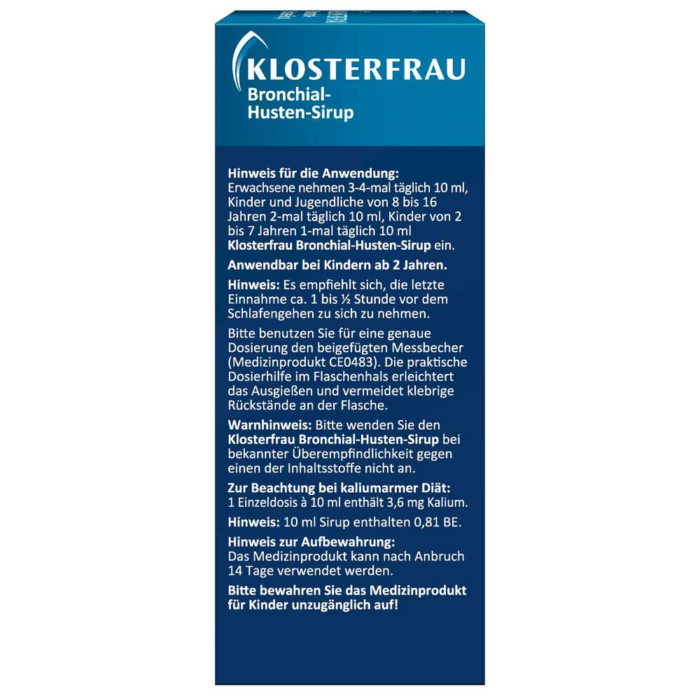 Produktabbildung Klosterfrau Broncholind Husten-Sirup