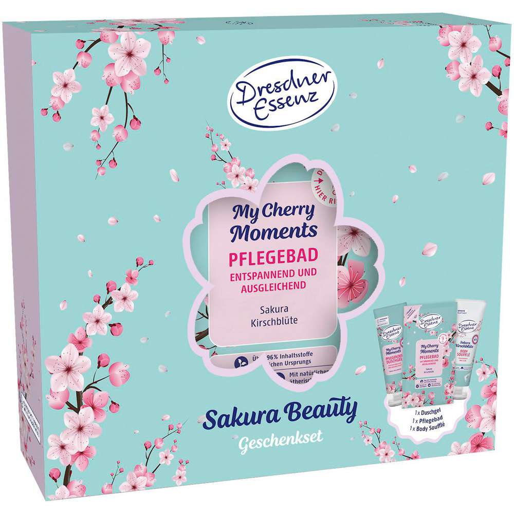 Produktabbildung Dresdner Essenz Geschenkset Pflegebad Cherry Moments