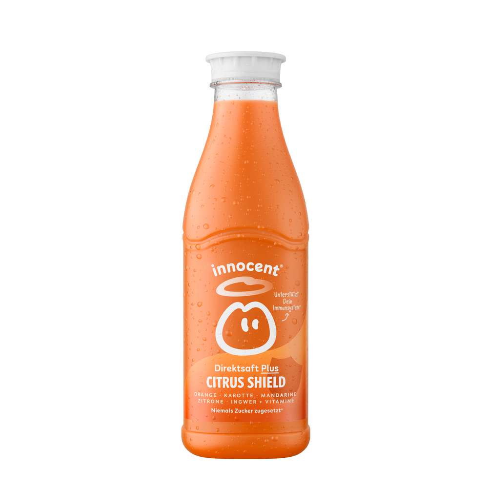 Produktabbildung innocent Saft Citrus Shield, Orange, Karotte, Mandarine, Zitrone, Ingwer + Vitamine