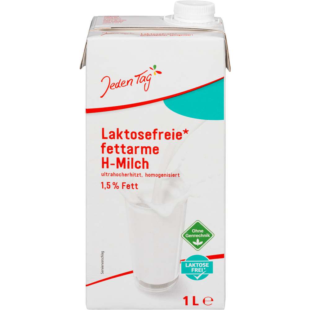 Produktabbildung Jeden Tag H-Milch 1,5% Laktosefrei