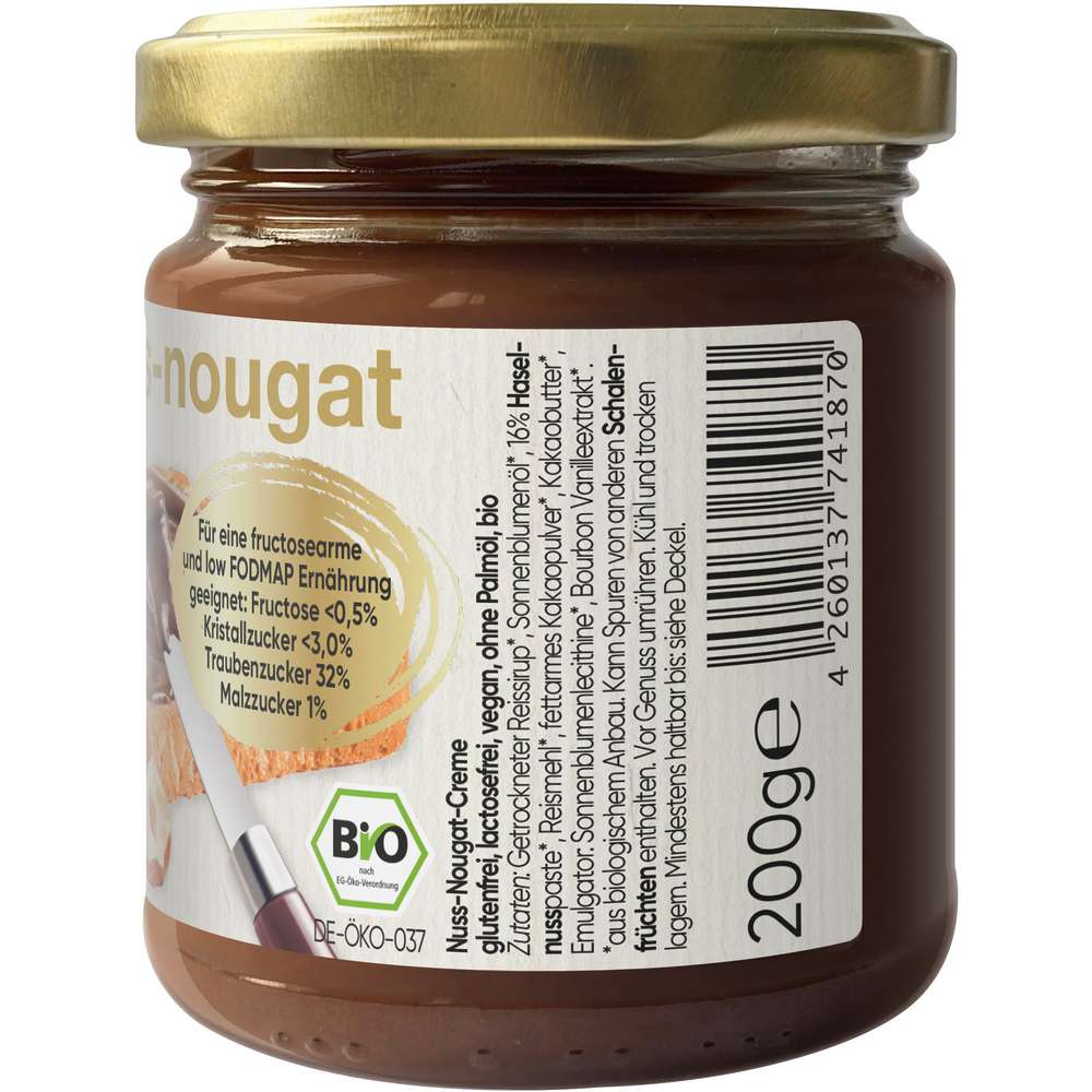 Produktabbildung Frusano Bio Nuss-Nougat-Creme Vegan