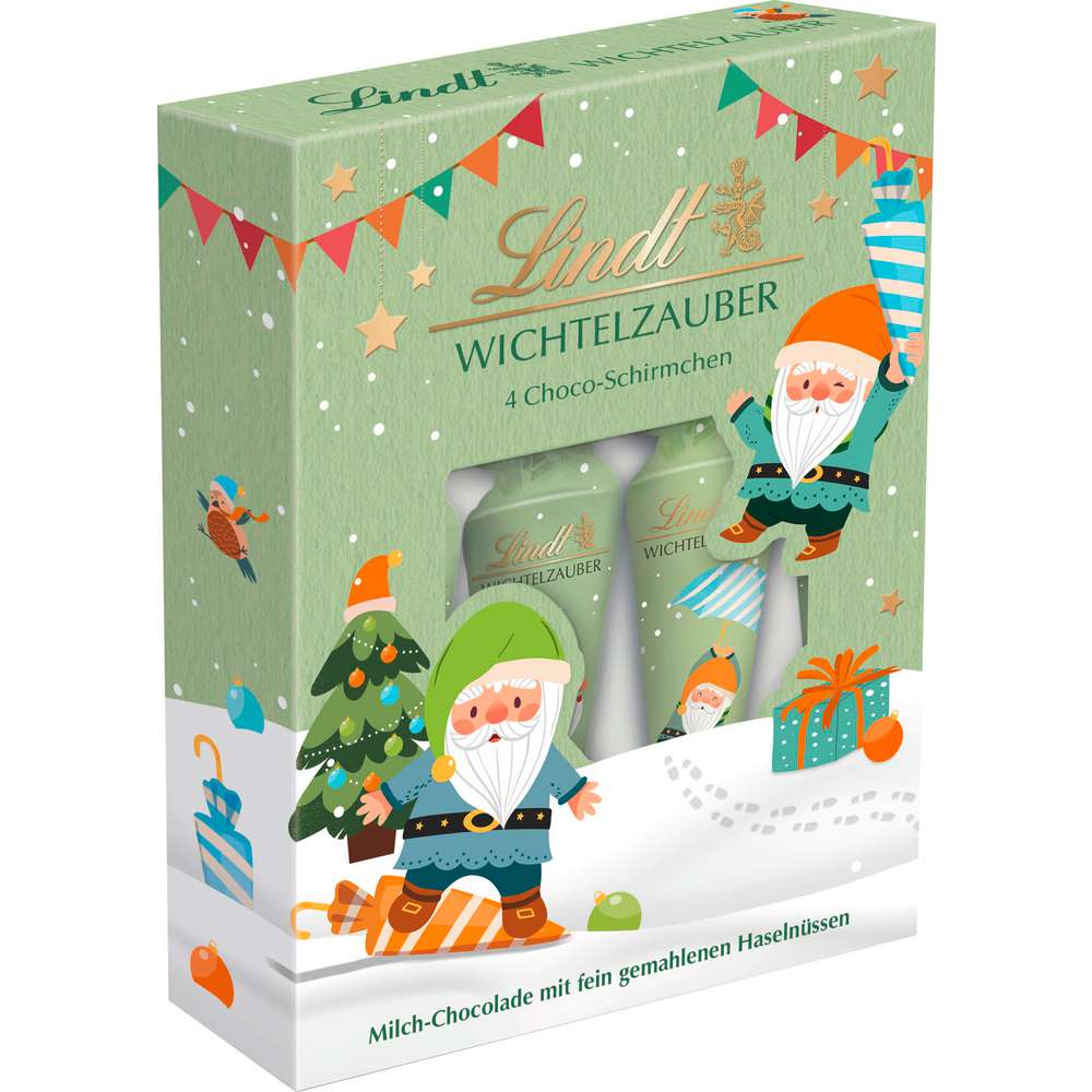 Produktabbildung Lindt Schoko-Wichtel Schirmchen