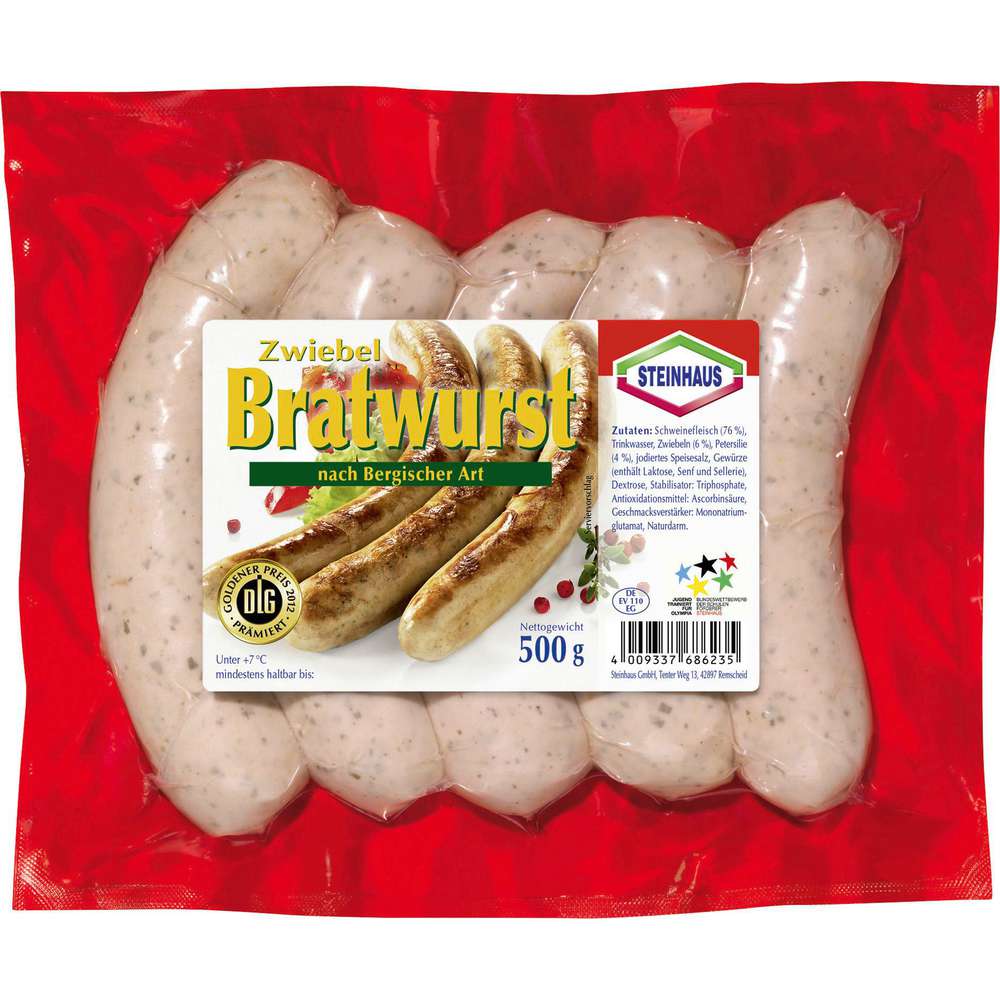 Produktabbildung Steinhaus Zwiebelbratwurst