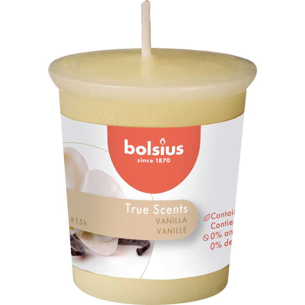 Produktabbildung Bolsius True Scents Kerze, Vanille