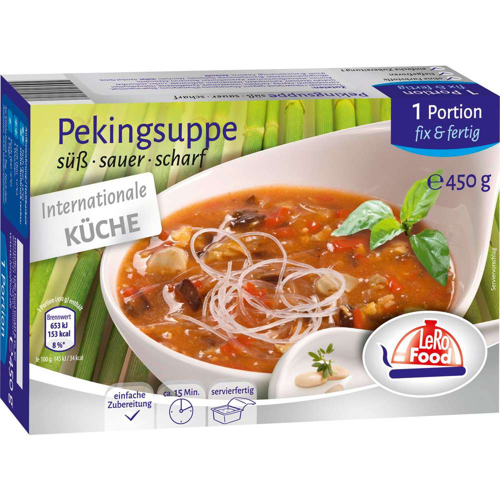Produktabbildung Lero Food Peking Suppe, tiefgekühlt