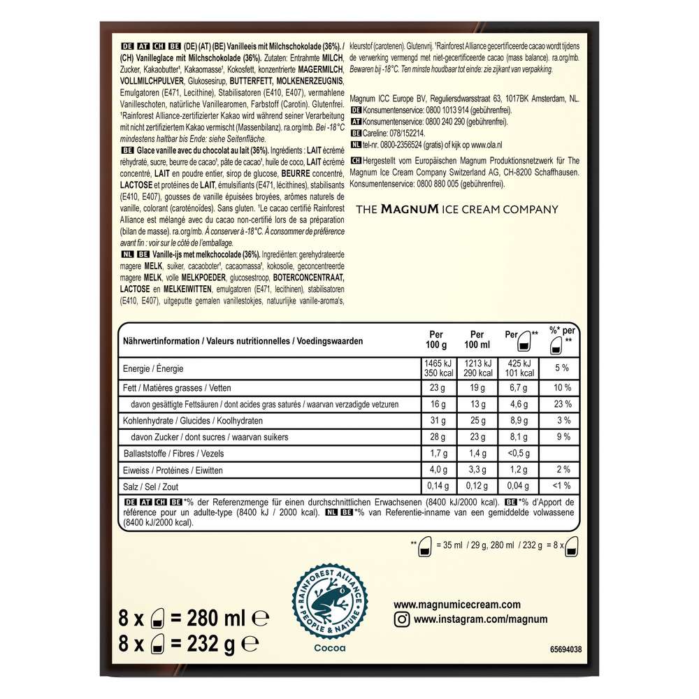 Produktabbildung Magnum Stiel-Eis After Dinner, Classic