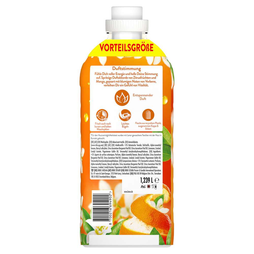 Produktabbildung Lenor Weichspüler Premium, Orange & Verbene