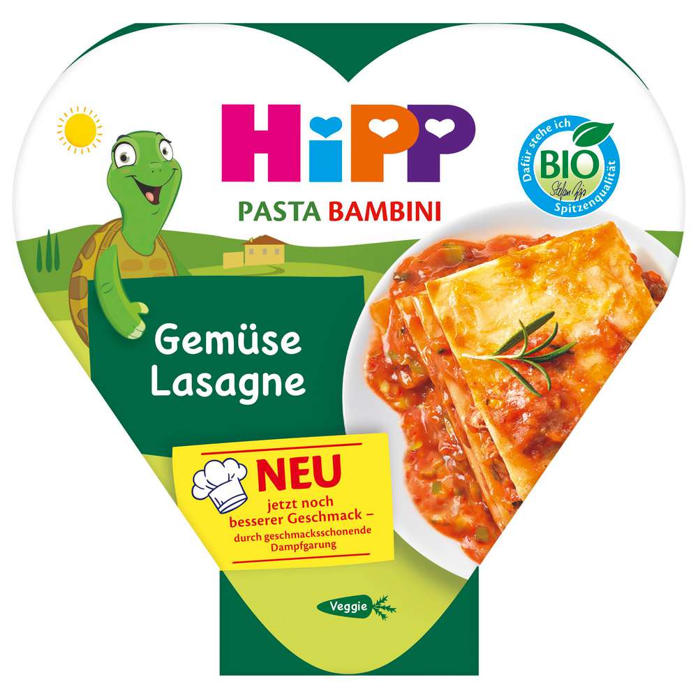 Produktabbildung Hipp Baby Pasta Menü, Gemüse Lasagne