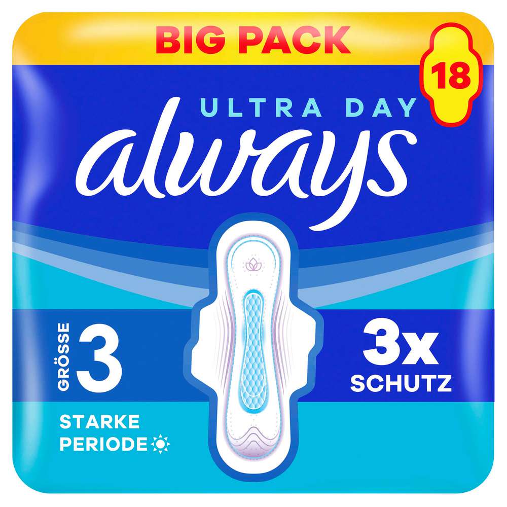 Produktabbildung Always Ultra Day Binden long mit Flügel