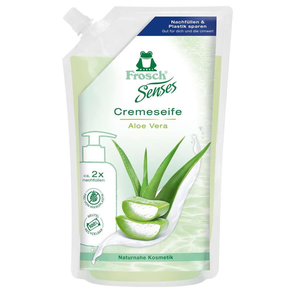 Produktabbildung Frosch Flüssigseife Senses Nachfüller, Aloe Vera