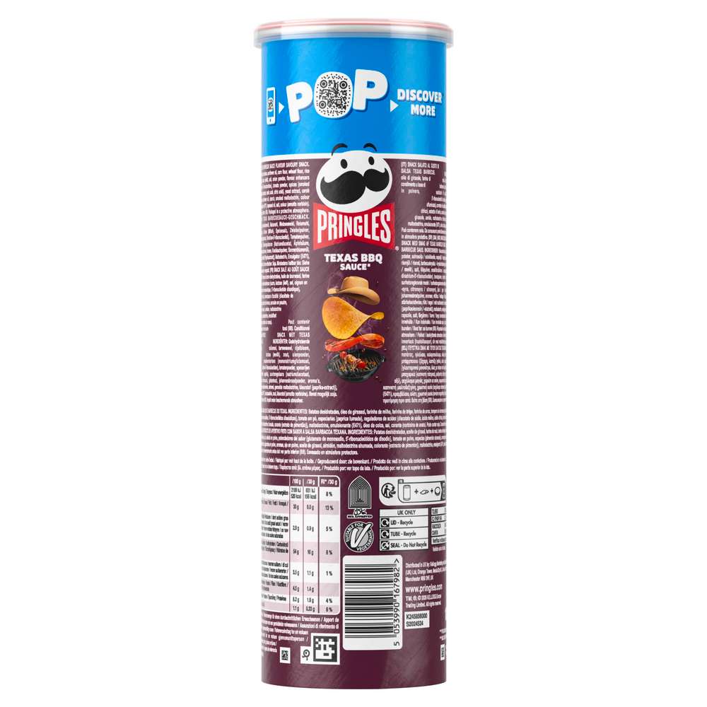 Produktabbildung Pringles Chips, Texas BBQ
