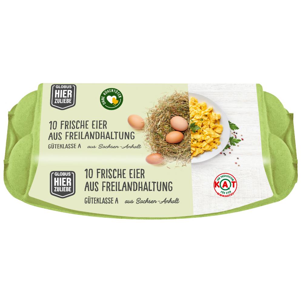Produktabbildung keine Marke Globus HierZuliebe Frische Eier, je 10 Stück