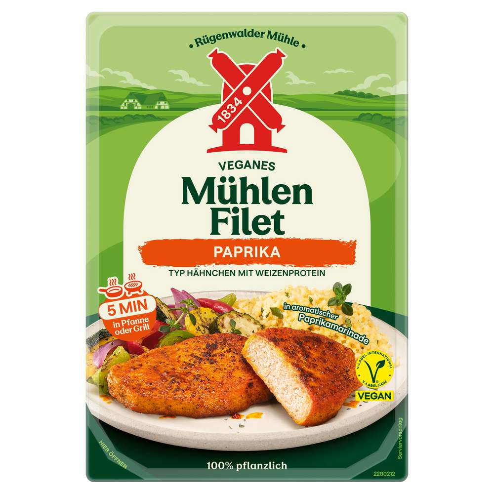 Produktabbildung Rügenwalder Mühle Vegane Mühlen BBQ-Steaks, Paprika