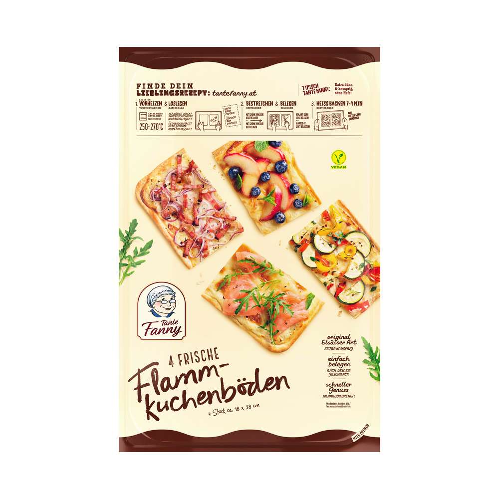 Produktabbildung Tante Fanny Frische Flammkuchenböden
