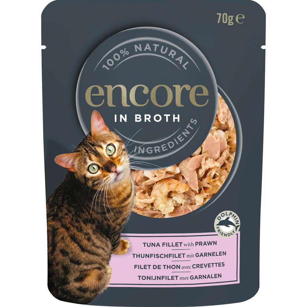 Produktabbildung Encore Katzen-Nassfutter, Thunfisch/Garnele