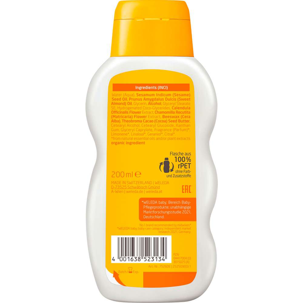 Produktabbildung Weleda Pflegemilch Baby, Calendula