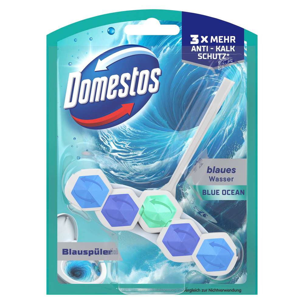 Produktabbildung Domestos WC-Stein Power 5, Blauspüler Ocean