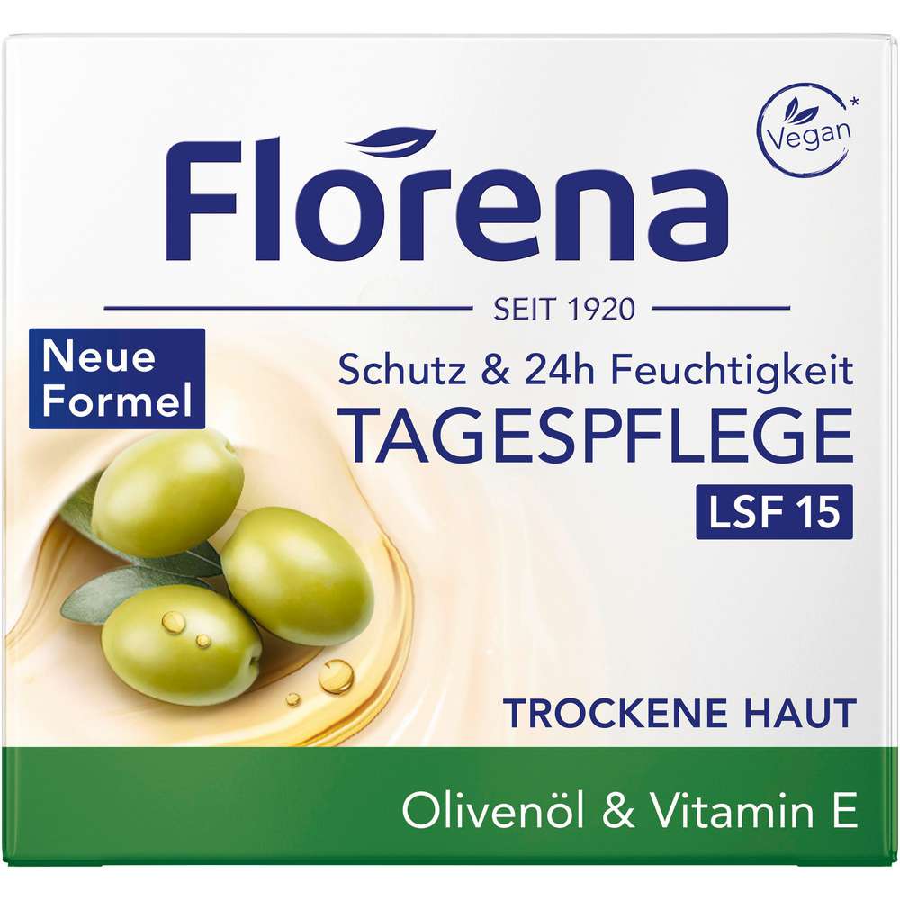 Produktabbildung Florena Tagespflege Olivenöl & Vitamin E LSF15