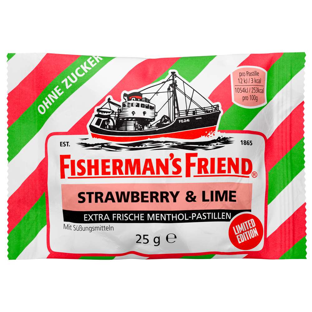 Produktabbildung Fisherman's Friend Strawberry & Lime Pastillen ohne Zucker