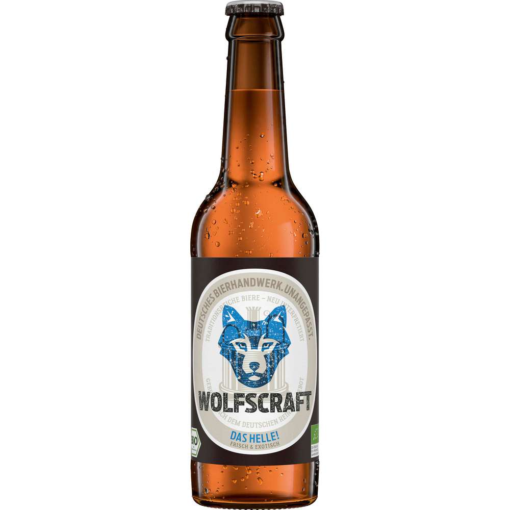 Produktabbildung Wolfscraft Bio Helles Bier Das Helle 4,9%