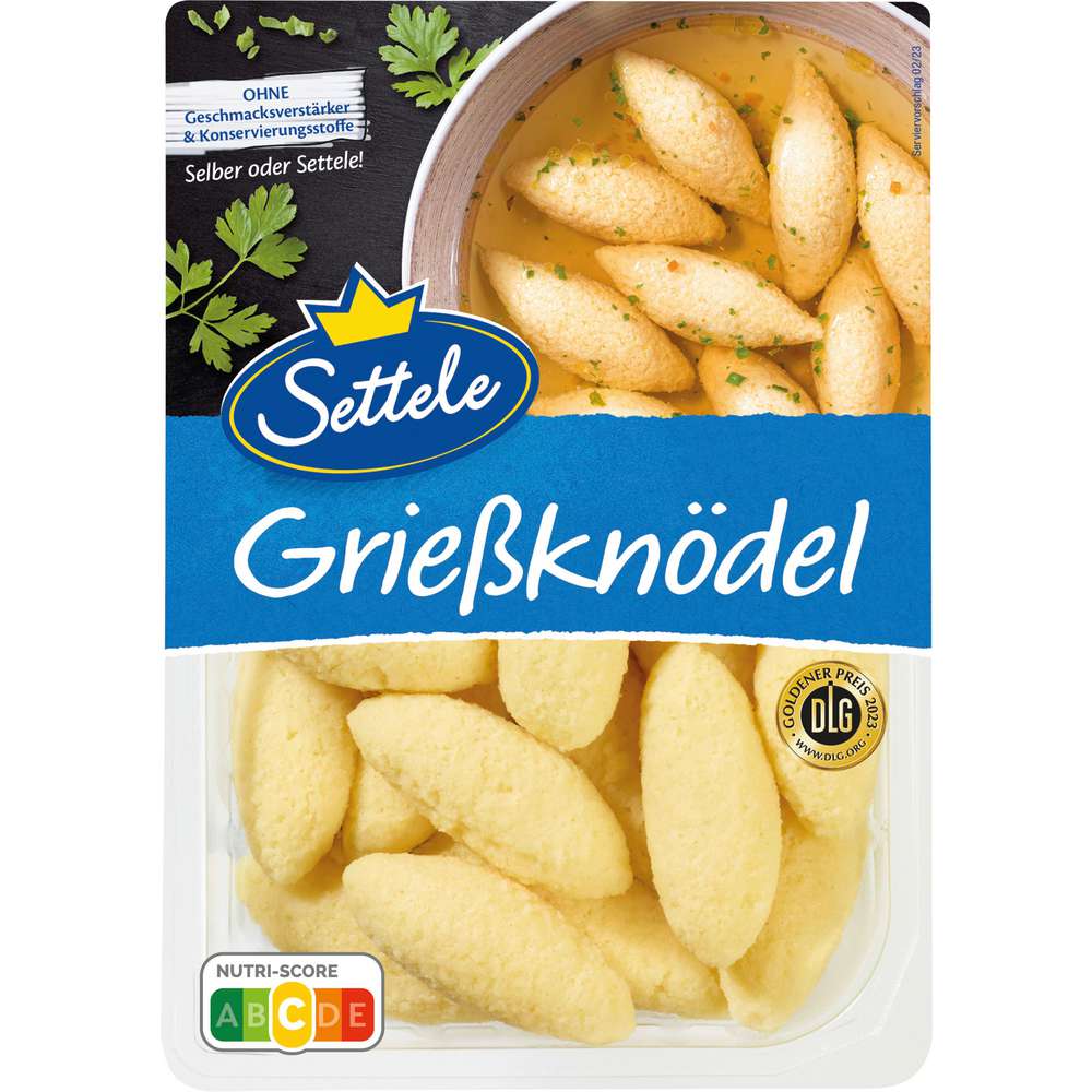 Produktabbildung Settele Grießknödel