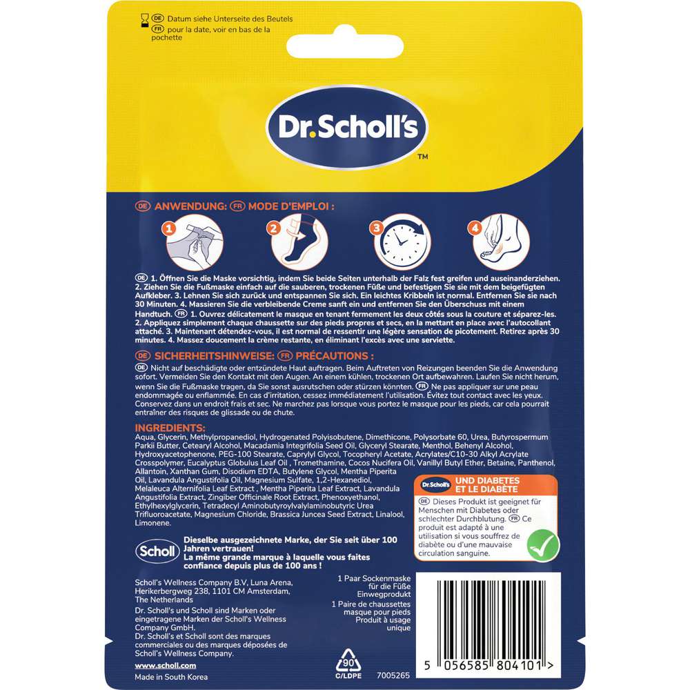 Produktabbildung Scholl Fußmaske, Beruhigend & Revitalisierend