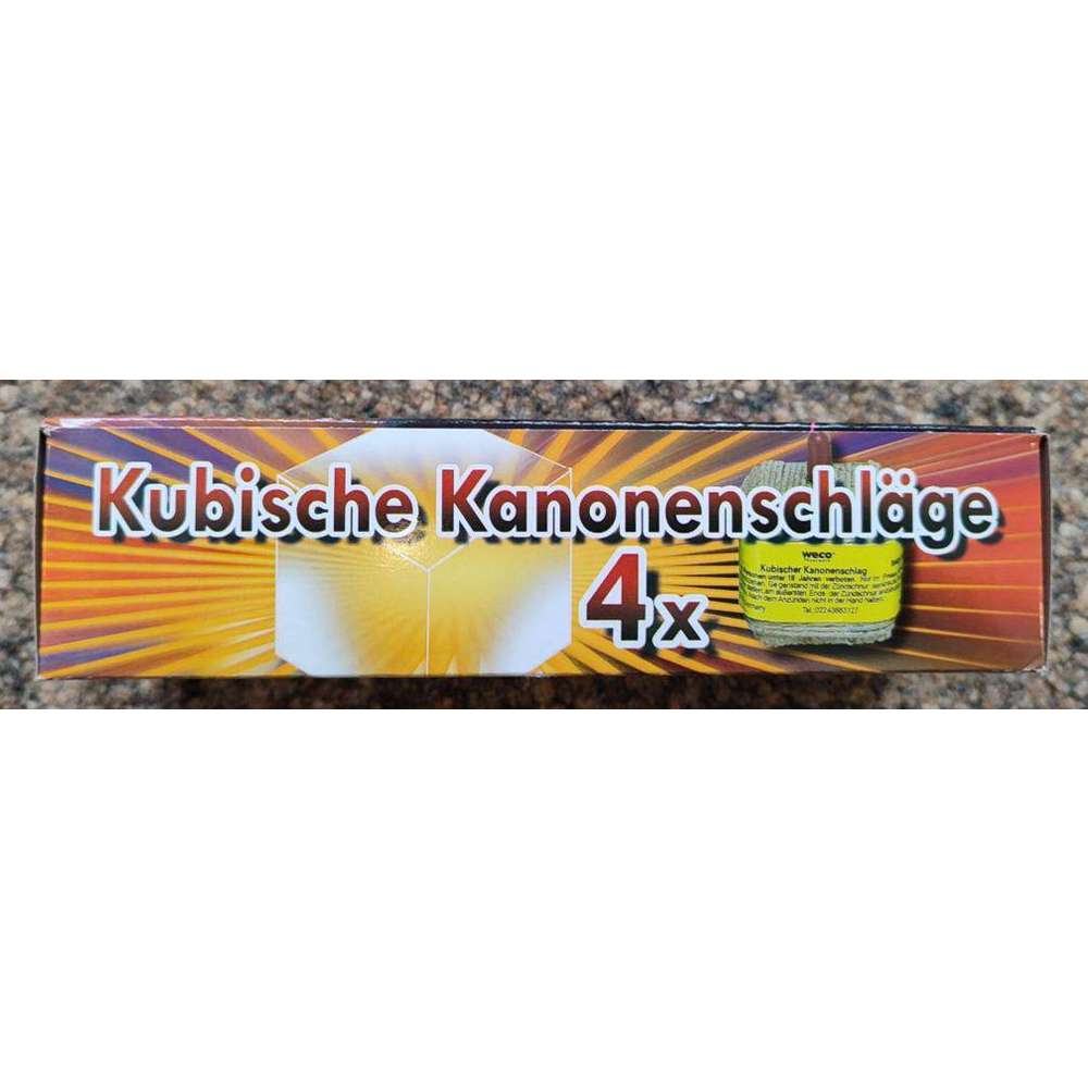 Produktabbildung Weco Kubische Kanonenschläge