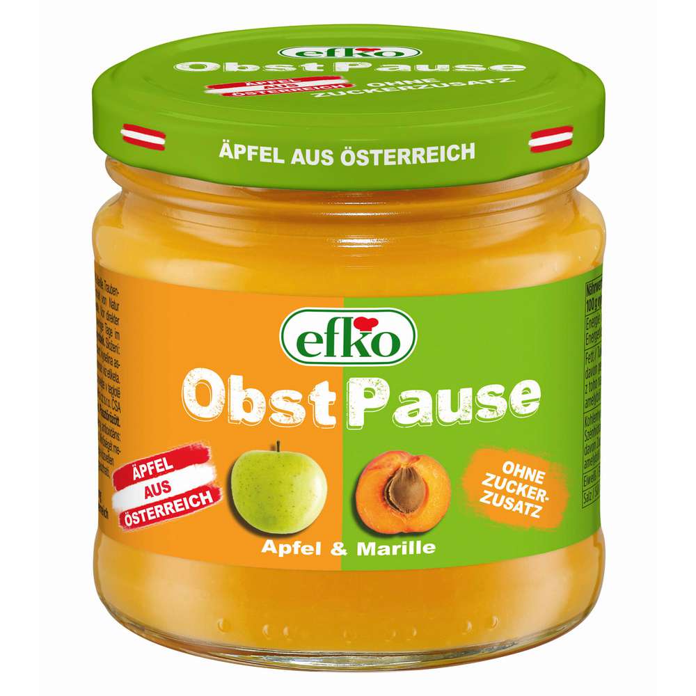Produktabbildung efko Obstpause, Apfel/Marille