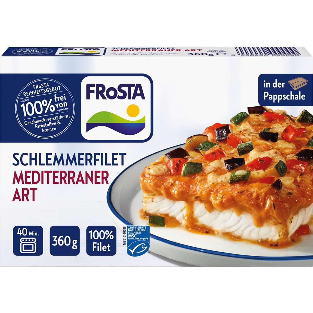 Produktabbildung Frosta MSC Schlemmer-Filet Mediterraner Art, tiefgekühlt