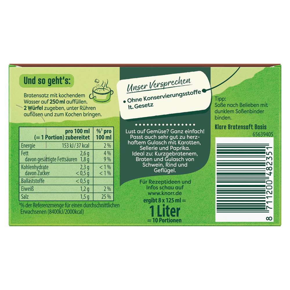 Produktabbildung Knorr Würfel klarer Bratensaft