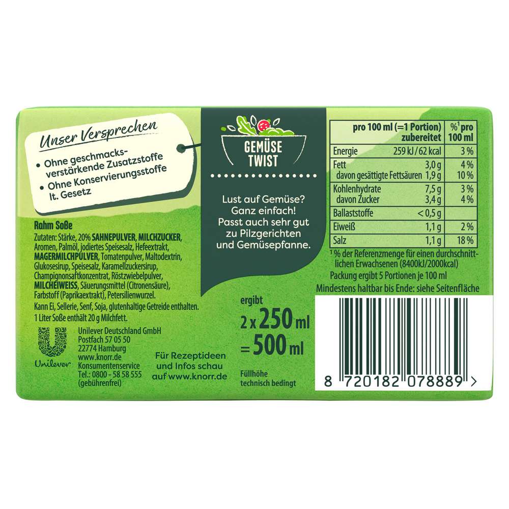 Produktabbildung Knorr Rahm Soße