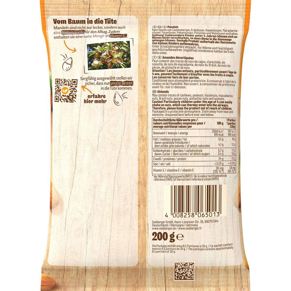 Produktabbildung Seeberger Mandeln