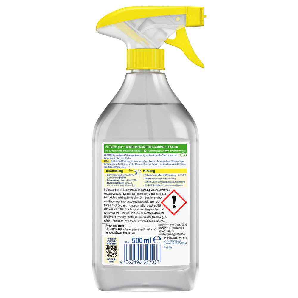 Produktabbildung Heitmann Reine Citronensäure